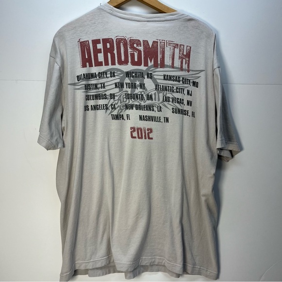 2012 Aerosmith Global Warming Concert Tour T-Shirt Size XL Rock Music - Picture 4 of 7